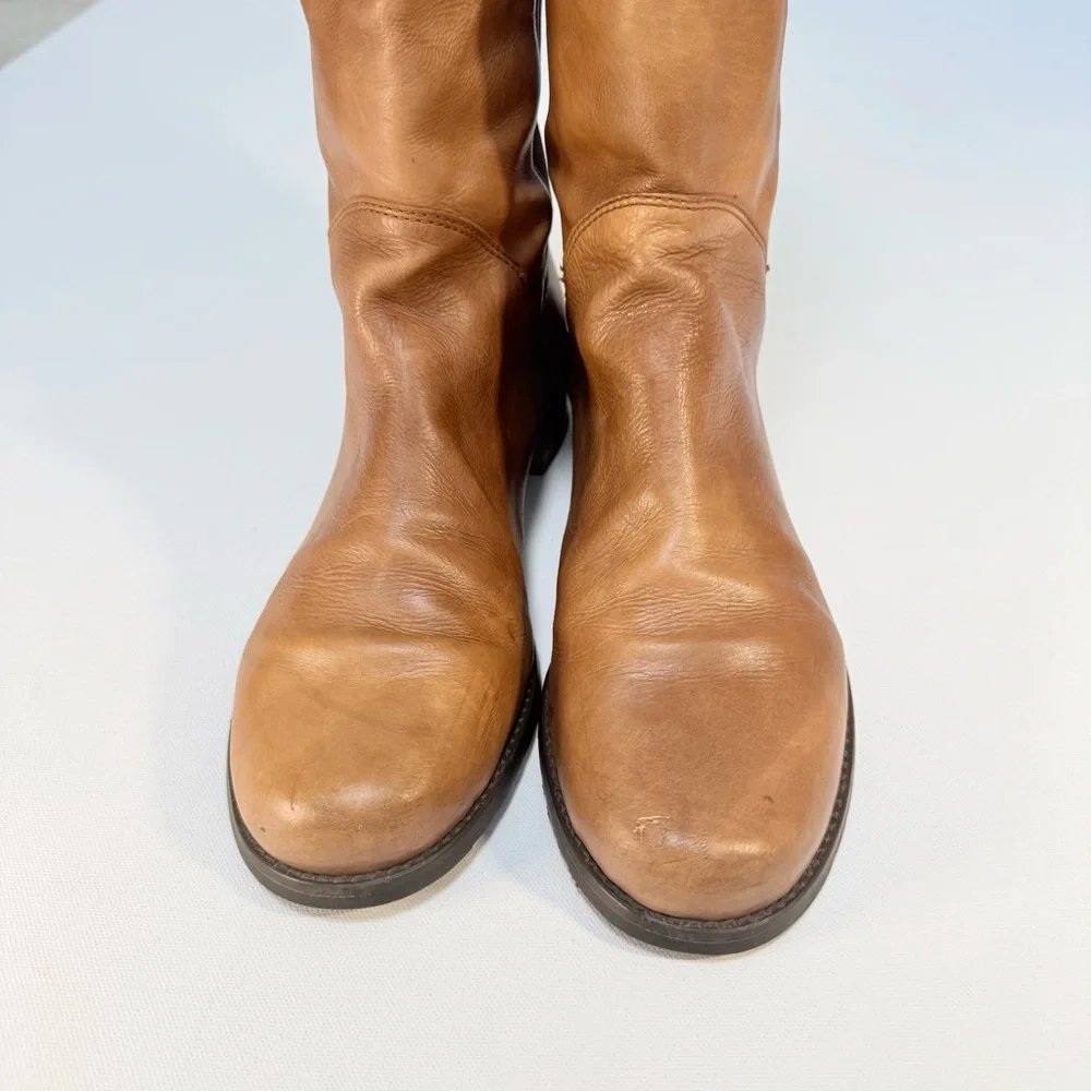 Stuart Weitzman Tan Leather 5050 Knee High Stretch Boots - Size 10M